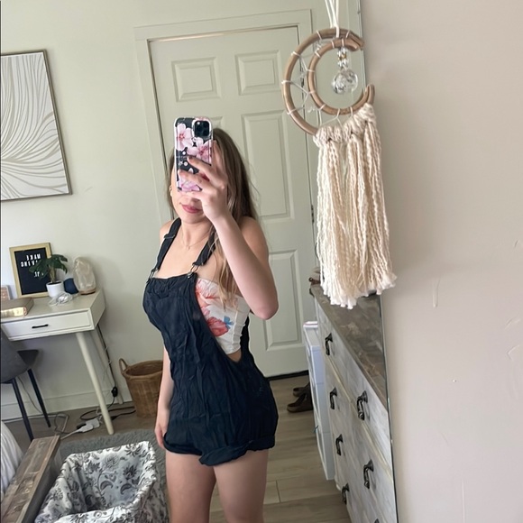 ROXY DARK GREY OVERALLS (SIZE SMALL) - Picture 1 of 5